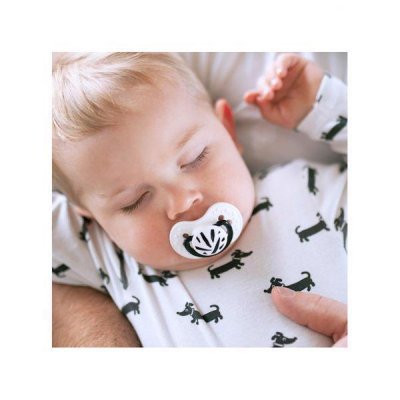 LOVI Silikon-Schnuller dynamisch Salt&Pepper 3-6m 2 Stk