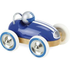 Vilac Houten Auto Roadster vintage blauw
