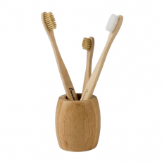 Bamboo toothbrush stand - large