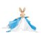 Rainbow Doudou en peluche lapin Flopsy bleu