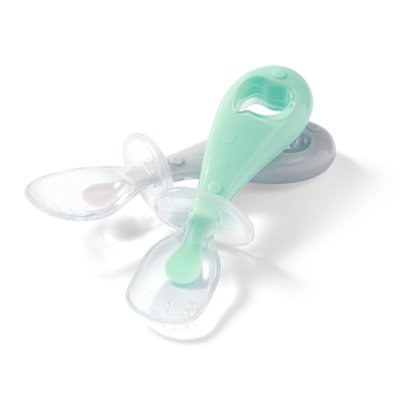 BABYONO Cucchiai in silicone - ragazzo 2 pezzi, 6m+