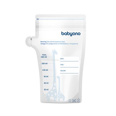 BABYONO Anyatejes zacskók 180 ml 30 db