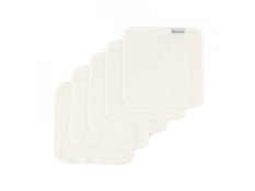 Guardanapo de pano de bambu pequeno, conjunto de 5 peças - natural