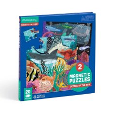 Mudpuppy magnetska slagalica Dubine mora 2x20 dijelova