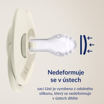 LOVI Smoczek silikonowy dynamiczny Prime 0-6m 1 szt. Coconut