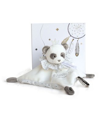 Doudou Presentförpackning - mjuk snuttefilt panda 20 cm