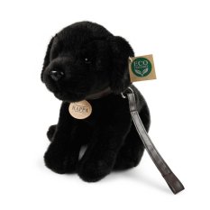 Rappa Plyschhund labrador svart 25 cm ECO-FRIENDLY