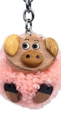 2Kids Toys Drevená kľúčenka pompon Prasa