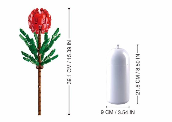 Sluban Flowers M38-B1101-08 Tibouchina Urvilleana i en vas