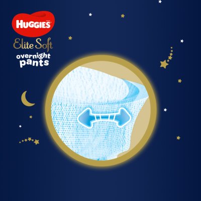 4x HUGGIES® Elite Soft Pants OVN Kalhotky plenkové jednorázové 4 (9-14 kg) 19 ks