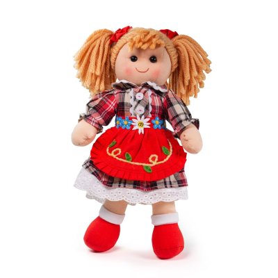 Bigjigs Toys Poupée de chiffon Mandie 34 cm