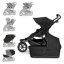 THULE Broer/zus kinderwagen Urban Glide Double Zwart/Zwart set XXL