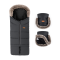 PETITE&MARS Set zimní fusak Arctic 4v1 + rukavice na kočárek Furry Forever Black