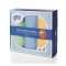 KIKKO Babyhandtücher/Windeln aus Bio-Baumwolle Old Times 90x100 (3 Stück) – Pastelltöne, für Jungen
