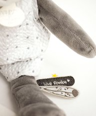 Doudou Dárkowa - pluszowa panda z kocykiem 28 cm