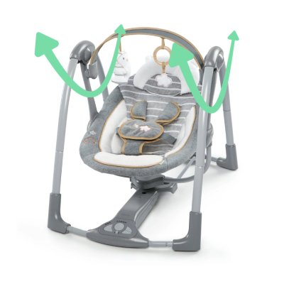INGENUITY Baloiço Convertível de Viagem com Melodia Bella Teddy™ 0m+ até 9kg