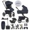 EASYWALKER SET Kinderwagen 4-in-1 Jimmey Indigo Blue XXL RWS + CYBEX Aton B2 i-Size