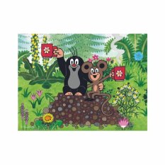 Dino Blocs en bois Taupe et animaux 12 pcs