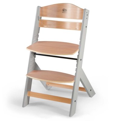 KINDERKRAFT Esszimmerstuhl Enock mit Polsterung Graues Holz, Premium