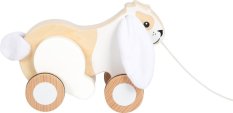 small foot Drvena igračka za povlačenje Zec sa šuškavim ušima