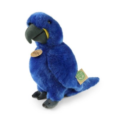 Rappa Pluche blauwe papegaai Hyacintara 25 cm ECO-FRIENDLY