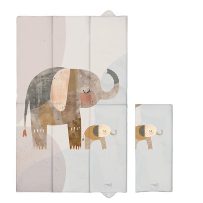 CEBA BABY Skötdyna för Resan (80x50) Basic Elephant Family