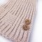 Beanie Knitted Pom Pom Buttons Outlast ® - Beige