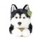 Rappa Cão de pelúcia husky 36 cm ECO-FRIENDLY