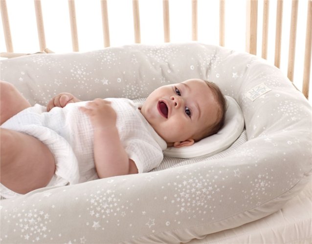 JANÉ Εργονομικό σταθεροποιητικό μαξιλάρι για νεογέννητα 2 σε 1 0m+
