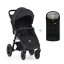 PETITE&MARS Carrinho esportivo Street2 Air Black Perfect Black + bolsa PETITE&MARS Jibot FREE