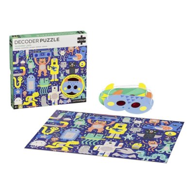 Petit Collage Puzzel monstertjes 100 stuks met 3D-bril
