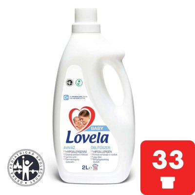 LOVELA Baby Hipoalergiczny płyn do płukania tkanin 2 l (33 prania)