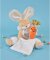Doudou Set de regalo - Conejito de peluche con mantita de 31 cm beige