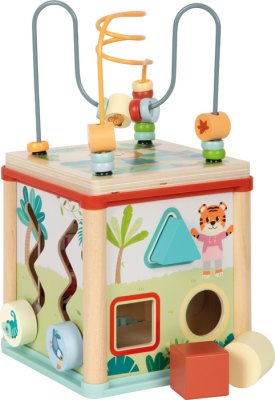 small foot Motorikwürfel aus Holz Dschungelfreunde