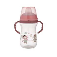 CANPOL BABIES κύπελλο σιλικόνης FirstCup Bonjour Paris 250ml ροζ