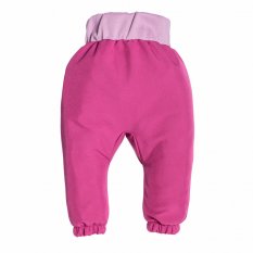 Spodnie dziecięce softshell z membraną Monkey Mum® - Soczysta malina