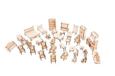 Woodcraft Puzzle 3D in legno - Mobili