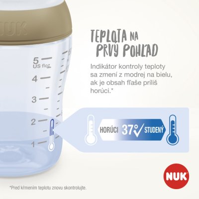 NUK Babyflasche Mickey mit Temperaturkontrolle Perfect Match 260 ml rot