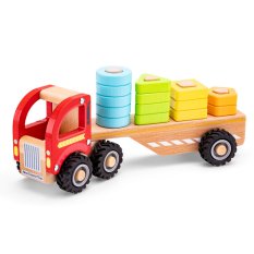 Camion de tri et d'empilage en bois
