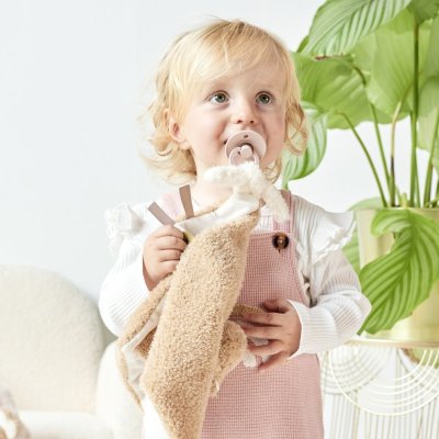 NATTOU Mazlíček plyšový maxi Teddy medvídek 28 x 28 cm, 0m+