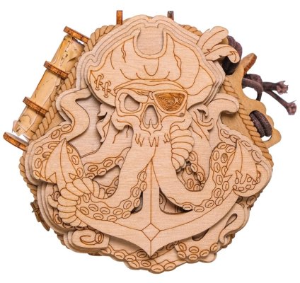 EscapeWelt Drvena slagalica Blackbeard's Compass