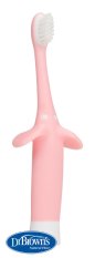 DR.BROWN'S Cepillo de dientes de entrenamiento 0-3 años rosa