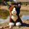 Rappa Gato de peluche tricolor 18 cm ECO-FRIENDLY