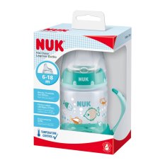 Sticla NUK FC Learning cu control al temperaturii 150 ml verde