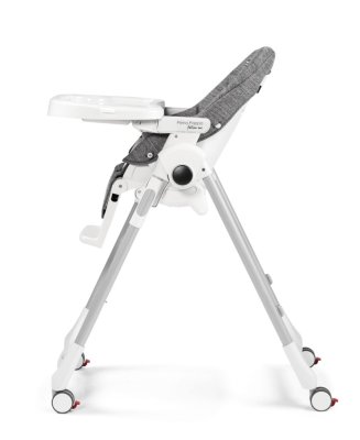 PEG PÉREGO Esszimmerstuhl Prima Pappa Follow Me Wonder Grey 2022 + gratis Bar