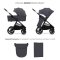 KINDERKRAFT Kombikinderwagen Nea 2 2in1 Dark Grey