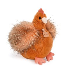 Doudou Histoire d´Ours Plyšová sliepočka hrdzavá 20 cm