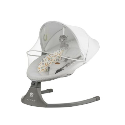 KINDERKRAFT Lehátko houpací s melodií 2v1 Lumi, do 9 kg, Premium Light Grey