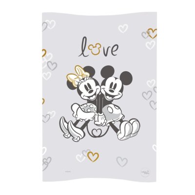 CEBA BABY Podložka přebalovací měkká COSY (50x70) Disney Minnie & Mickey Grey