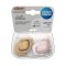 CANPOL BABIES Silikon-Schnuller symmetrisch Light touch GOLD 18m+ 2Stk. rosa